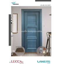 Natural Veneer Dark Blue Patina Luxury Molded Interior Door